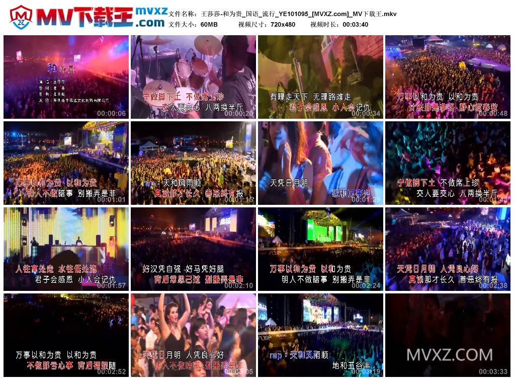 王莎莎-和为贵_国语_流行_YE101095